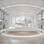 デザインの詳細：%アラビカ上海の心安らぐメッシュトンネル（Design Details: The Calming Mesh Tunnel at % Arabica Shanghai）